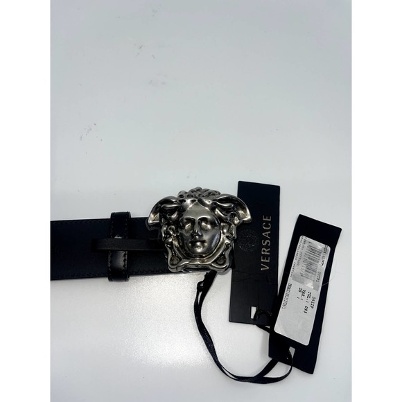 Versace La Medusa Leather Black Belt 95/38 -Brand New main image 9